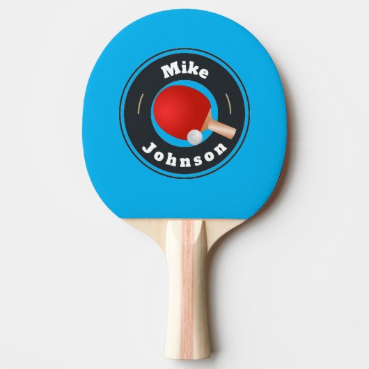 Raquette De Ping Pong Ping Pong Paddle - Custom Ajouter votre nom (Devant)
