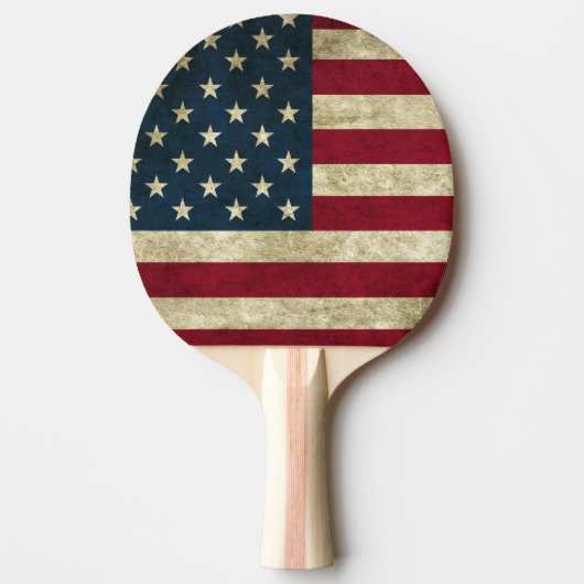 Raquette De Ping Pong Ping Pong Paddle/Drapeau américain (Devant)