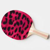 Raquette De Ping Pong Ping Pong Paddle/Empreinte de léopard rose chaud (Côté)