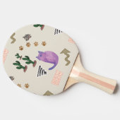 Raquette De Ping Pong Ping Pong Paddle Feline Chat Kitten Meow (Côté)