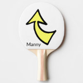 Raquette De Ping Pong Ping Pong Paddle Flèche Jaune (Devant)
