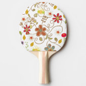 Raquette De Ping Pong Ping Pong Paddle Floral Flowers (Devant)