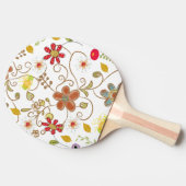 Raquette De Ping Pong Ping Pong Paddle Floral Flowers (Côté)