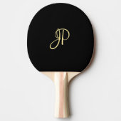 Raquette De Ping Pong Ping Pong Paddle Gold Monogram Modèle (Devant)