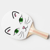Raquette De Ping Pong Ping Pong Paddle - Kitty Face (Côté)