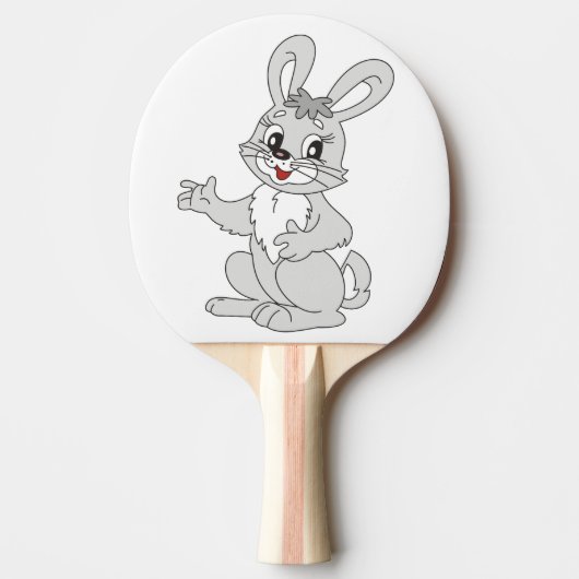 Raquette De Ping Pong Ping Pong Paddle. Lapin. (Devant)
