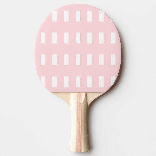 Raquette De Ping Pong Ping Pong Paddle Pink & White Stripe Square (Devant)
