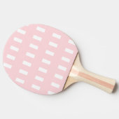 Raquette De Ping Pong Ping Pong Paddle Pink & White Stripe Square (Côté)