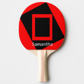 Raquette De Ping Pong Ping Pong Paddle Rouge Noir (Devant)