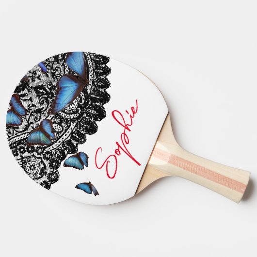 Raquette De Ping Pong Ping Pong Paddle "SOPHIE" BUTTERFLITS (Côté)