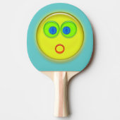 Raquette De Ping Pong Ping Pong Paddle - Surprise face soleil (Devant)