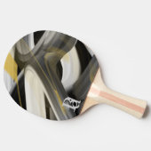 Raquette De Ping Pong Ping Pong Paddle Tendance Art Abstrait Noir Blanc (Côté)