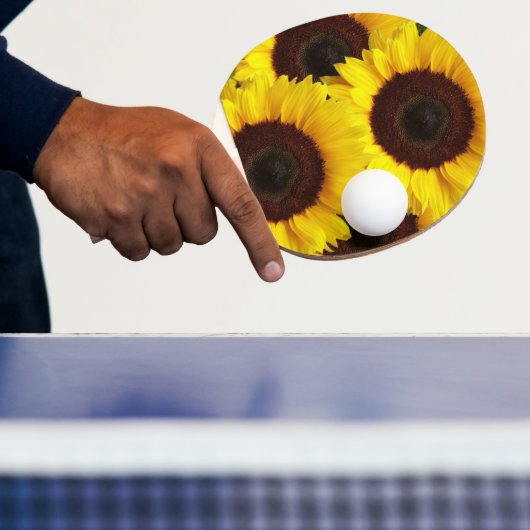 Raquette De Ping Pong Ping Pong Paddle Tournesol Fleurs florales Nature (Insitu)