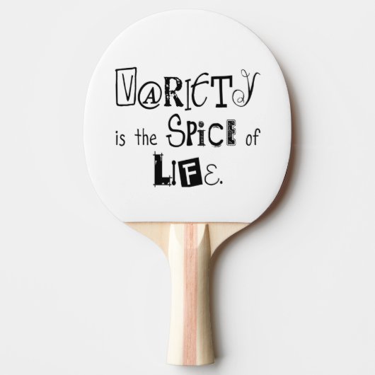 Raquette De Ping Pong Ping Pong Paddle Variété Spice of Life (Devant)