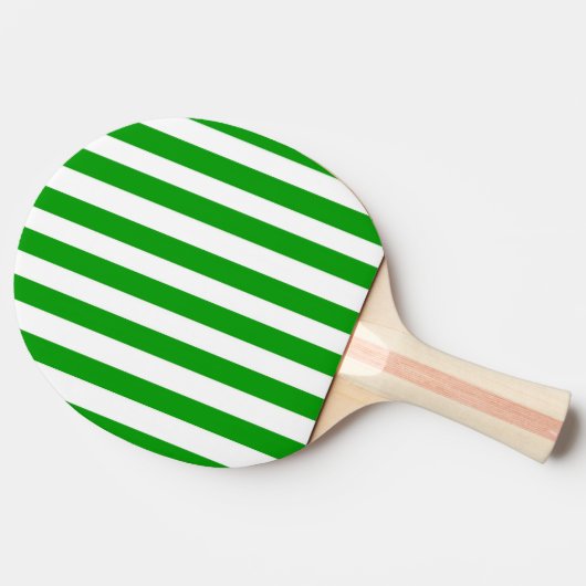 Raquette De Ping Pong Ping Pong Paddle Vert & Blanc Bande (Côté)