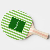 Raquette De Ping Pong Ping Pong Paddle Vert Blancs (Côté)