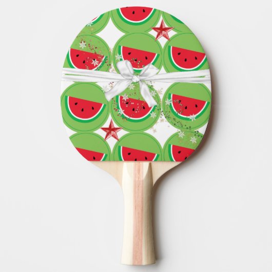 Raquette De Ping Pong Ping Pong Paddle Watermelon White Ribbon (Devant)