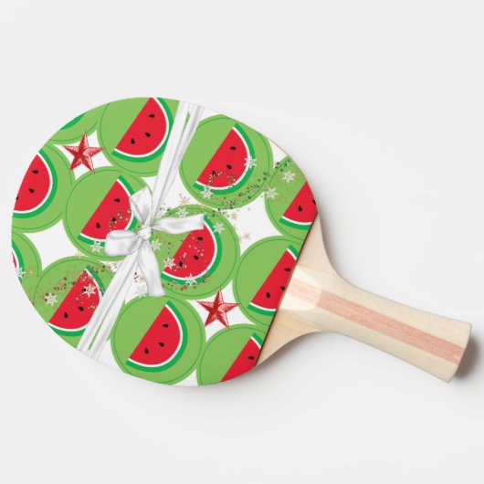 Raquette De Ping Pong Ping Pong Paddle Watermelon White Ribbon (Côté)