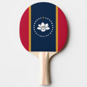 Raquette De Ping Pong Ping pong paddle with Flag of Mississippi, USA (Dos)