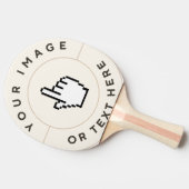 Raquette De Ping Pong Ping Pong Personnalisé Rouge (Côté)