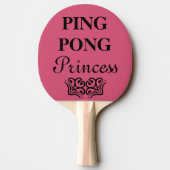 Raquette De Ping Pong Ping Pong Princess Funny Texte Humour (Dos)