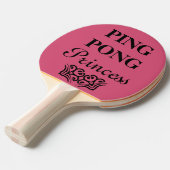 Raquette De Ping Pong Ping Pong Princess Funny Texte Humour (Devant Angle)
