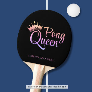Raquette De Ping Pong Ping Pong Queen Black Pink Nom
