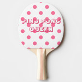 Raquette De Ping Pong Ping Pong Queen - Whimssical Hot Pink À petits poi (Devant)