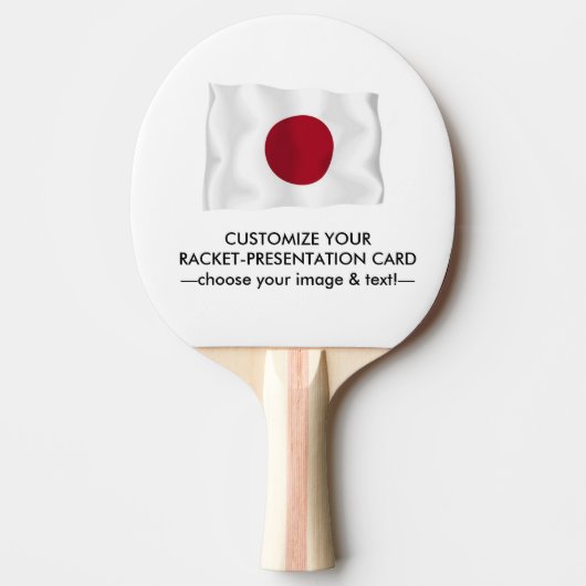 Raquette De Ping Pong Ping Pong Racket-Presentation Card (Devant)