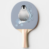 Raquette De Ping Pong Pingouin Art Nouveau Snowflakes (Devant)
