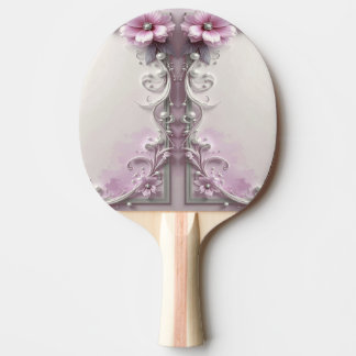Raquette De Ping Pong Pink Floral Ping Pong Paddle