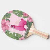 Raquette De Ping Pong Pink Joyeux Lama souriant (Côté)