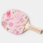 Raquette De Ping Pong Pink Kawaii girly pingpong paddle (Côté)