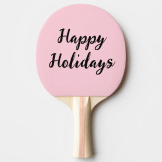 Raquette De Ping Pong Pink pastel joyaux vacances Noël stylet simple