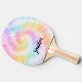 Raquette De Ping Pong Pink Pastel Tie Dye Girly Chic (Côté)