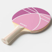 Raquette De Ping Pong Pink Personalized Ping Pong Paddle with Name (Devant Angle)
