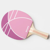 Raquette De Ping Pong Pink Personalized Ping Pong Paddle with Name (Côté)