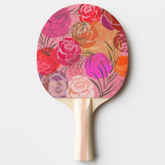 Raquette De Ping Pong Pink plants (Devant)