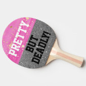 Raquette De Ping Pong Pink Sparkle Amusant Joli Mais Mortel Ping Pong Pa (Côté)