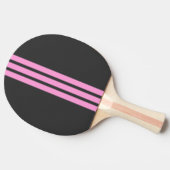 Raquette De Ping Pong Pink Sport Stripe Ping Pong Paddle (Côté)