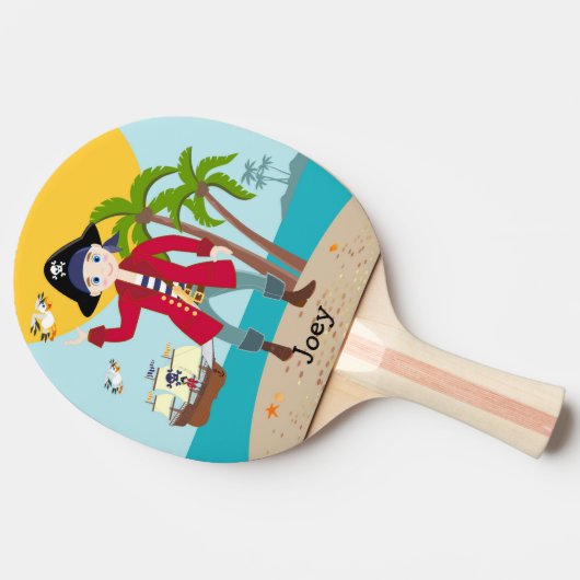 Raquette De Ping Pong Pirate kid birthday (Côté)