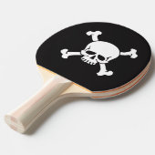 Raquette De Ping Pong Pirate, Skull and Crossbones (Devant Angle)