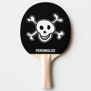 Raquette De Ping Pong Pirate skull ping pong paddle pour ping-pong