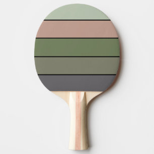 Raquette De Ping Pong Pistachio Coquille verte Pêche pourpre rayures
