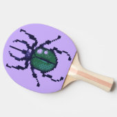 Raquette De Ping Pong Pixellisation verte (Côté)