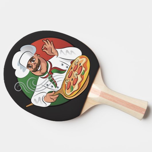 Raquette De Ping Pong Pizza Chef (Côté)