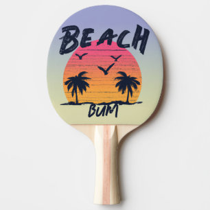 Raquette De Ping Pong Plage/littoral/tropical/hawaïen