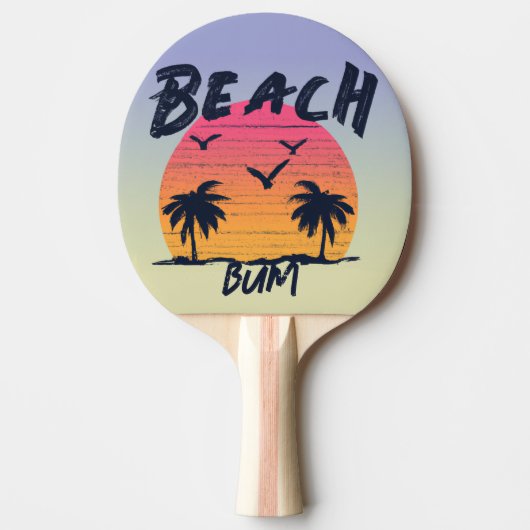 Raquette De Ping Pong Plage/littoral/tropical/hawaïen (Devant)
