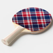 Raquette De Ping Pong Plaid de la Victoire (Devant Angle)