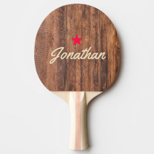 Raquette De Ping Pong Planche à Découper Usée Star Signature Vintage